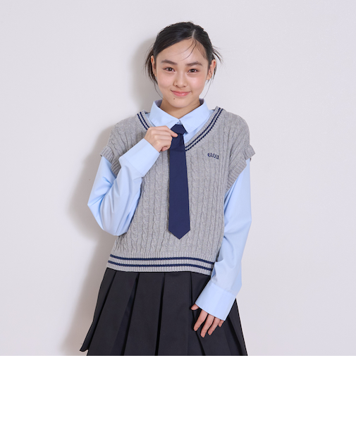 【アラエル】ネクタイつきレイヤードベスト