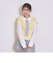 【アラエル】ネクタイつきレイヤードベスト