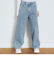 オシャ映えストーンデニムパンツ