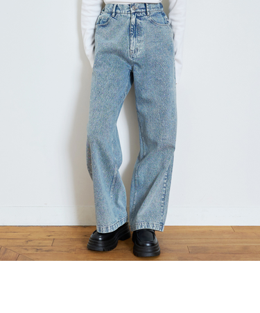 オシャ映えストーンデニムパンツ