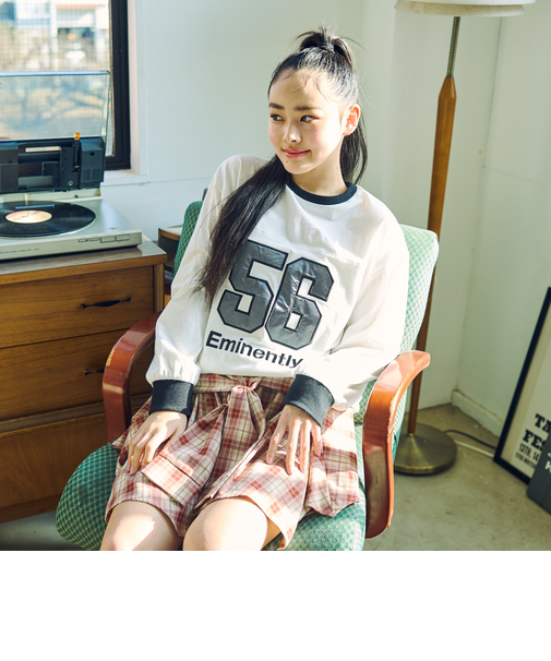 【LTXC/綿100%】ナンバーアップリ長袖T