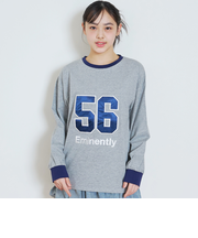 【LTXC/綿100%】ナンバーアップリ長袖T