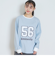 【LTXC/綿100%】ナンバーアップリ長袖T