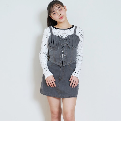 デニムスカートセットアップ｜ラブトキシックの通販｜&mall（アンド