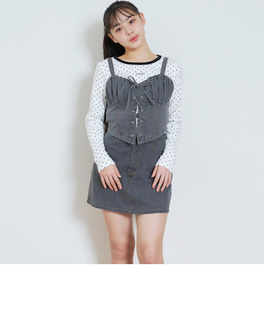 デニムスカートセットアップ