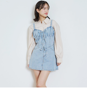 デニムスカートセットアップ