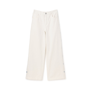 【7days】脇ハート刺しゅうワイドパンツ