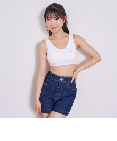 メッシュハーフトップ