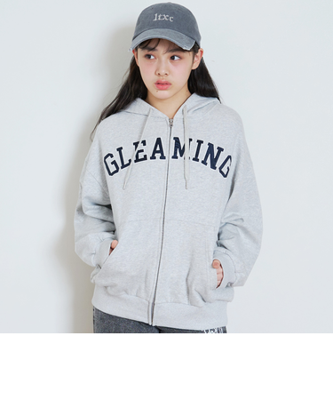 ロゴアップリケルーズジップパーカ