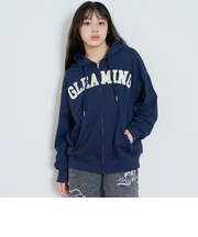 ロゴアップリケルーズジップパーカ