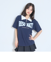 【LTXC/綿100%】ハーフジップルーズ半袖T