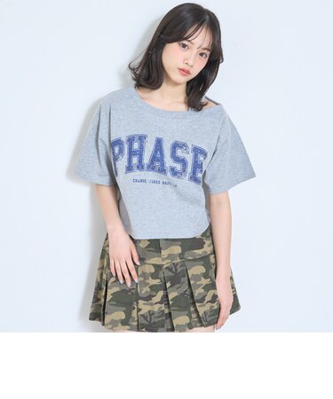 【LTXC/綿100％】ワンショルロゴ半T