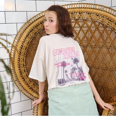 【綿100%】バックフォトルーズ半袖T