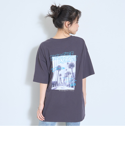 【綿100%】バックフォトルーズ半袖T