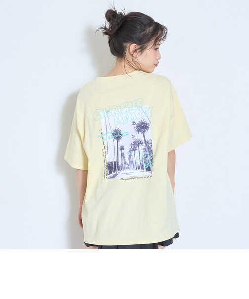 【綿100%】バックフォトルーズ半袖T