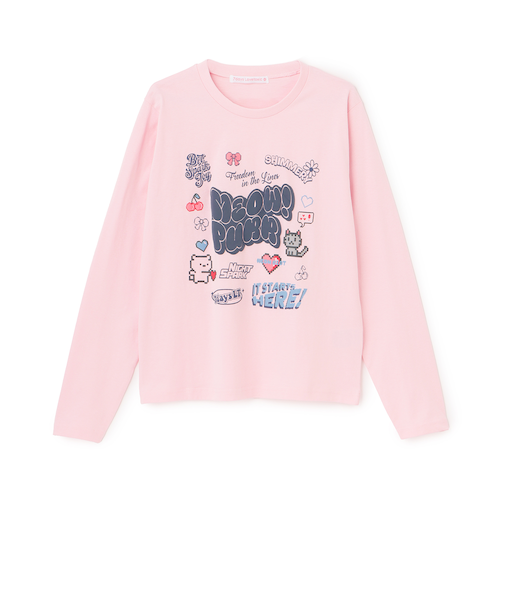 【7days】デジタルモチーフTシャツ