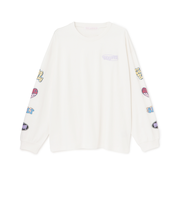 【7days】ワッペンプリントルーズTシャツ