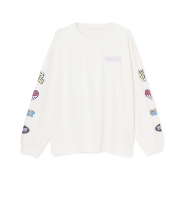 【7days】ワッペンプリントルーズTシャツ