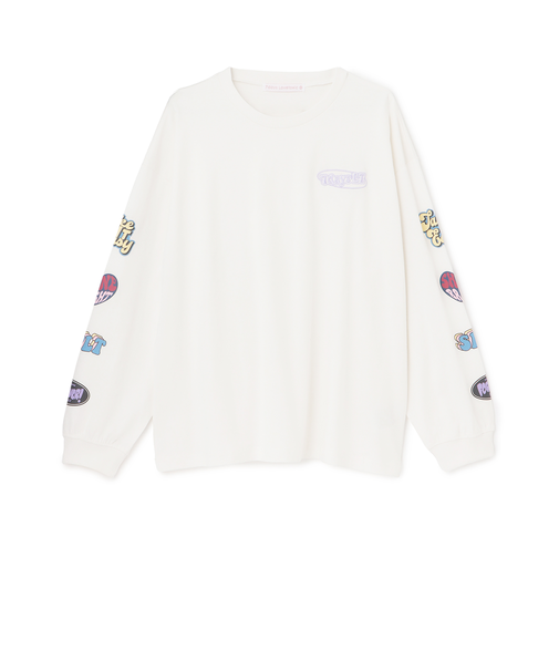 【7days】ワッペンプリントルーズTシャツ