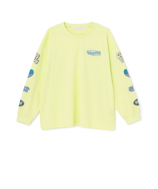 【7days】ワッペンプリントルーズTシャツ