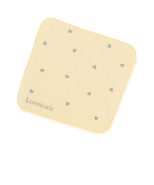 ハート総柄ハンドタオル