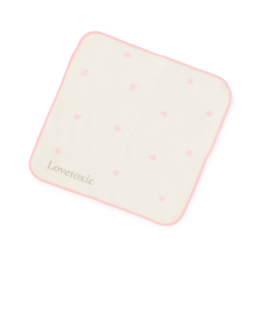 ハート総柄ハンドタオル