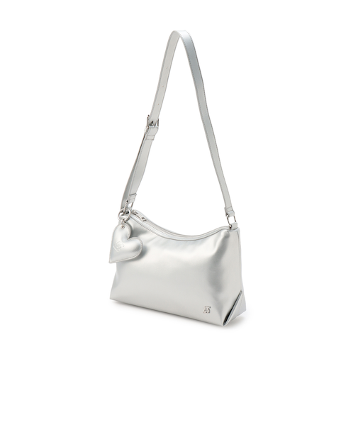 チャームつき合皮ショルダー