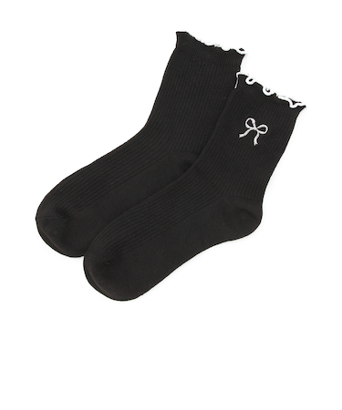 バイカラーメロークルーソックス