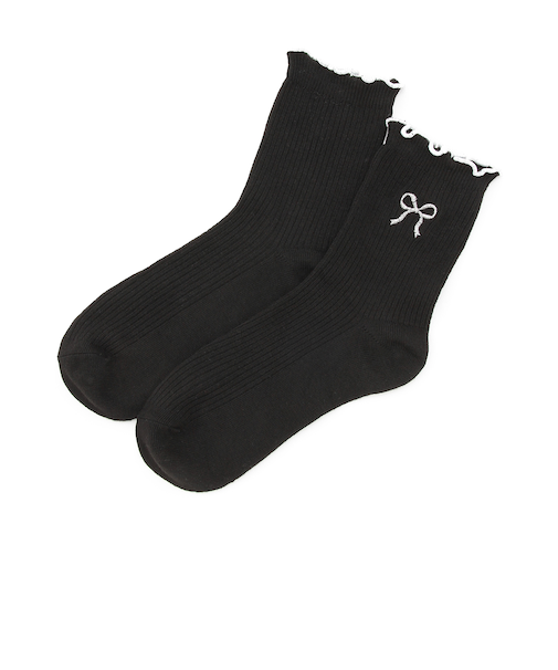 バイカラーメロークルーソックス