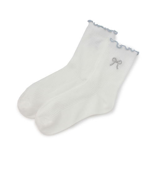 バイカラーメロークルーソックス