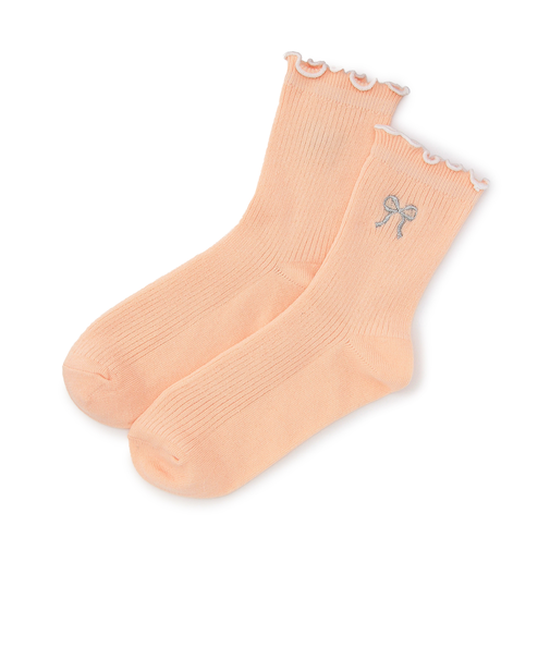 バイカラーメロークルーソックス