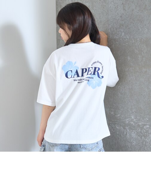 【LTXC/綿100%】5分袖グラフィック半袖T