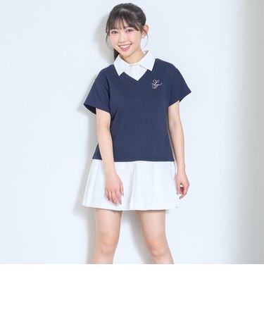 レイヤード風ワンピース