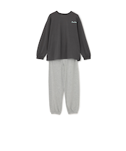 サガラ刺しゅうプリント長袖セットアップ