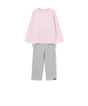 【ルームウェア/パジャマ】発砲プリント長袖セットアップ