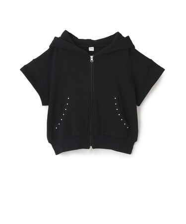 【LTXC/綿100/セット可】半袖ジップパーカー