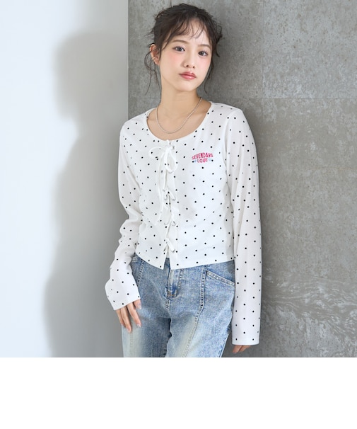 【7days】レースアップTキャミセット