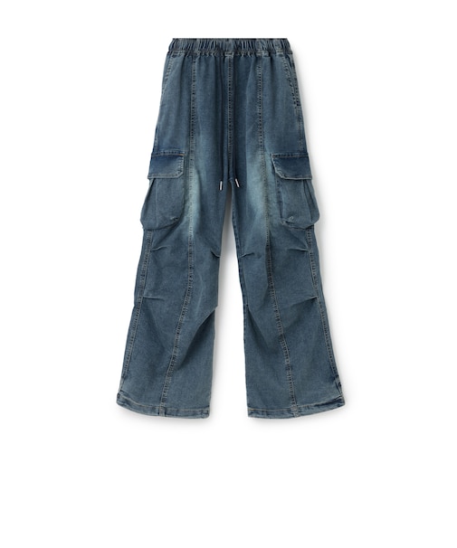 【LTXC/速乾/ストレッチ】デニムカーゴパンツ