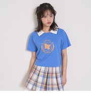 【7days】衿つきクロップTシャツ