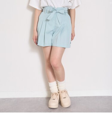 【7days】【GOODPRICE】リボン付キュロットスカート