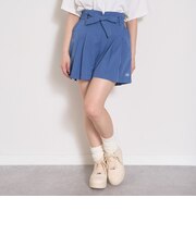 【7days】【GOODPRICE】リボン付キュロットスカート