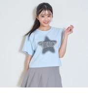 【LTXC/綿100%/GOODPRICE】スターモチーフスプレー半T