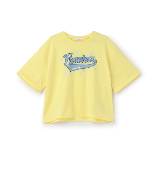 【7days】ロゴ+お花刺しゅうTシャツ