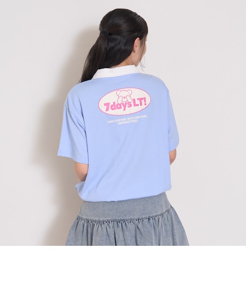 7days】ハーフジップ半袖Tシャツ｜ラブトキシックの通販｜&mall