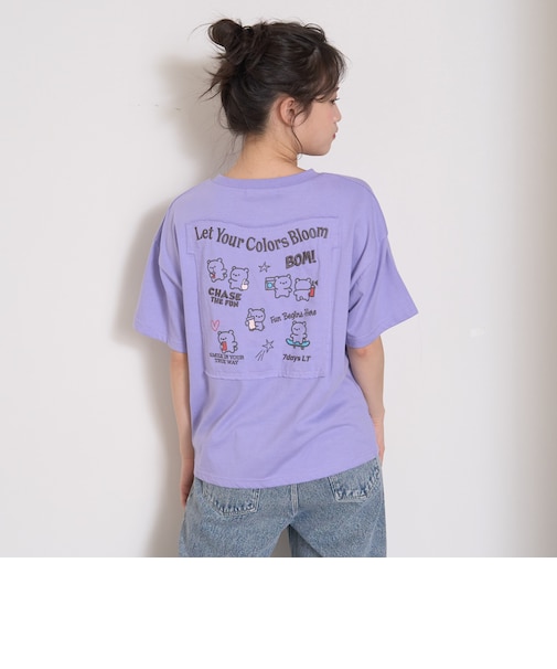 【7days】【GOODPRICE】クマモチーフ半袖Tシャツ