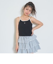 【抗菌防臭】カップつきパイピングキャミソール