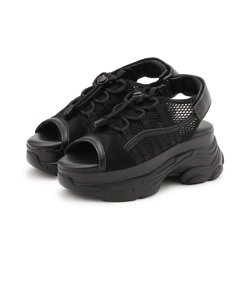 【LTXC】ドローコード厚底サンダル