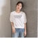 【7days】袖シアーガーリー5分袖Tシャツ