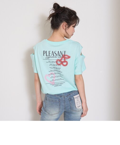 【7days】肩あき半袖Tシャツ