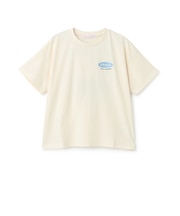 【7days】バックガールイラスト半袖Tシャツ